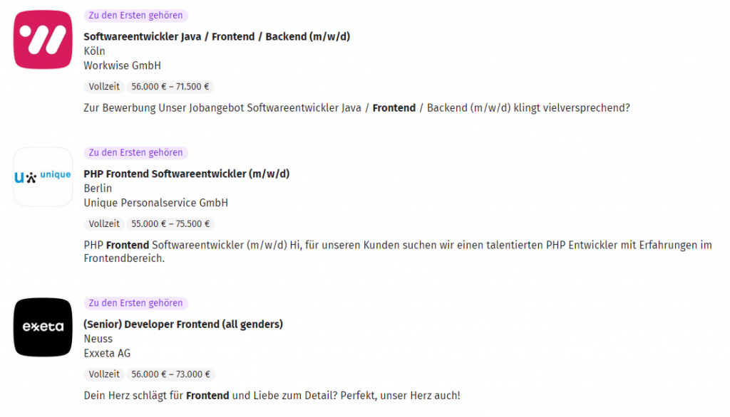 Зарплата frontend-разработчика в Германии